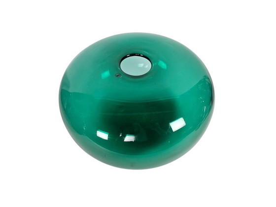 IKEA Stockholm Vase - Design Maria Vinka - Emerald Green - 'Donut' - Sweden - 1999 – Glass (photo 4 of 7)
