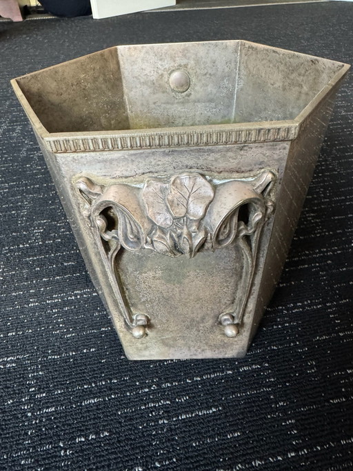 Antique Art Nouveau Cachepot / Wine Cooler – Silver-plated – Claribbe (circa 1900)