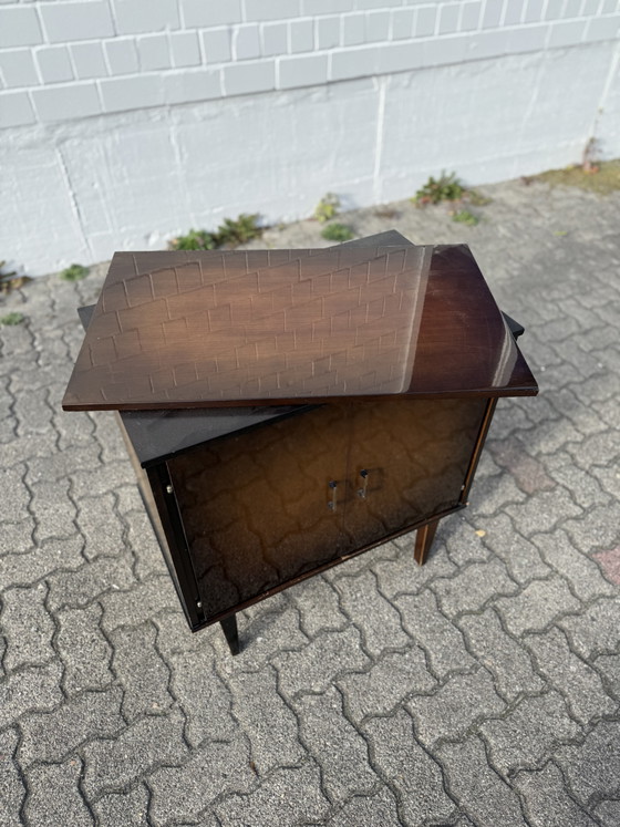 Mobile HiFi per Dischi Mid Century Cassettiera Armadio Vintage Anni '50 – Cassettiere, Wood (photo 6 of 8)