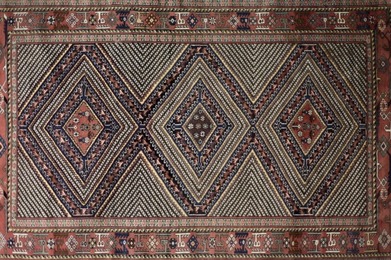 Image 1 of Tappeto orientale Shiraz vintage tessuto a mano, anni '60