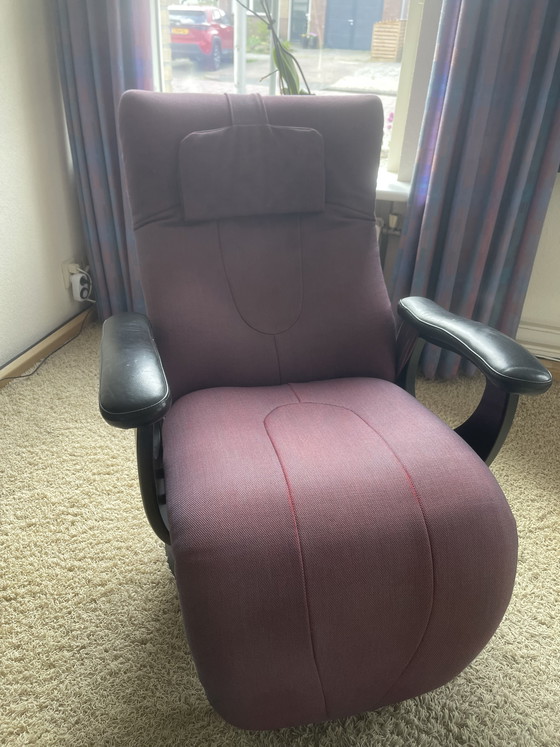 Image 1 of Fauteuil inclinable ergonomique moderne – Aubergine/Anthracite

- Défectueux