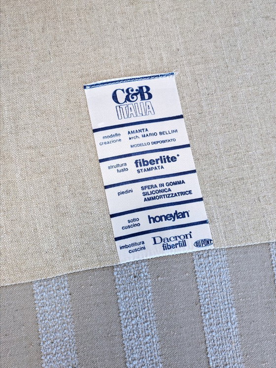 Image 1 of Vroege editie 'Amanta' loungestoel van Mario Bellini voor C&B Italia, jaren 60.