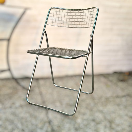 Chaise pliante Ted Net Design Niels Gammelgaard pour IKEA, Chrome – klapstoelen