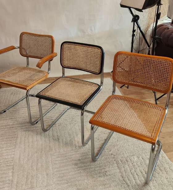 Sedia Cesca B32 Nera di Marcel Breuer, Italia – Sedie da pranzo, Rattan, Wood, Vintage (photo 15 of 15)