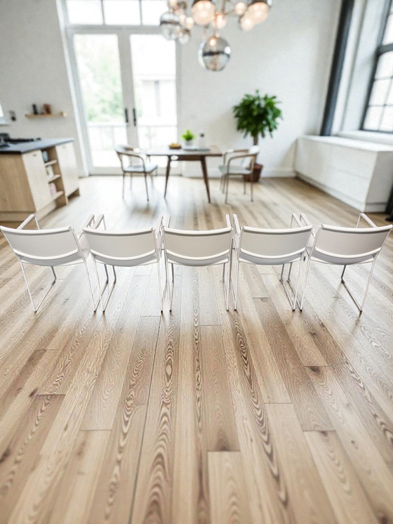 Image 1 of 5x postmodern Arco dining chairs from the 1980s