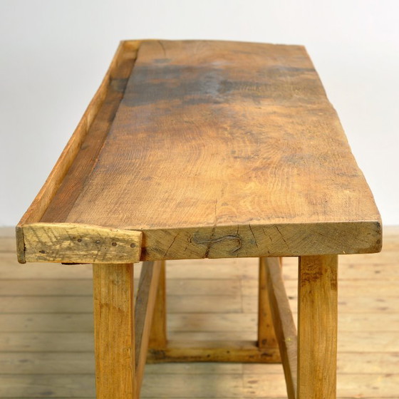 Table de travail en chêne, vers 1920 – Iron, Wood (photo 13 of 13)