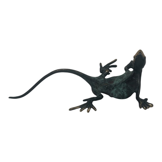 Michael Storey Bronze Gecko Lizard Wall Sculpture – Beeldhouwkunst (photo 4 of 5)