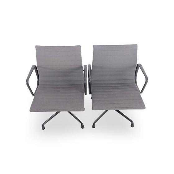 Image 1 of 2x Vitra EA 107 Bürostuhl Vitra Charles Ray Eames hopsak grau