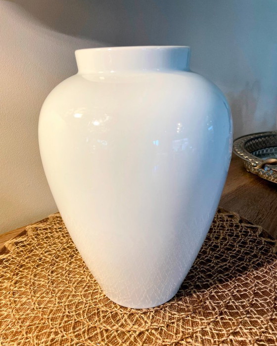 Image 1 of Rosenthal Classic Rose Porcelain Vase – White Minimalist Design – 25 cm – Germany