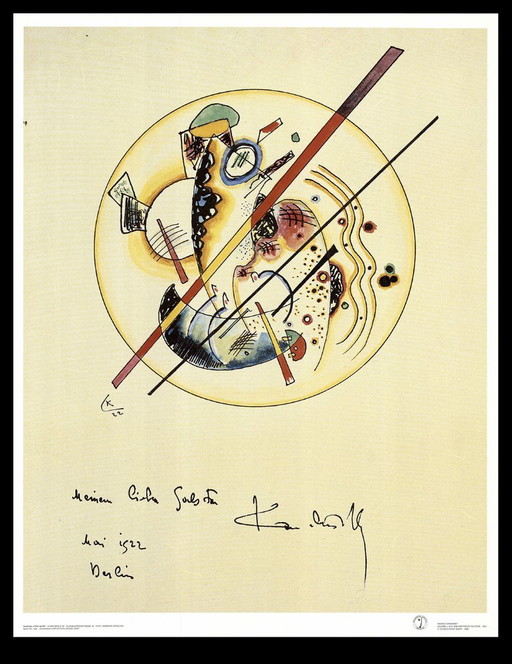 Kandinsky, Wassily - Aquarell aus dem Gästebuch Galston - Kunstdruck
