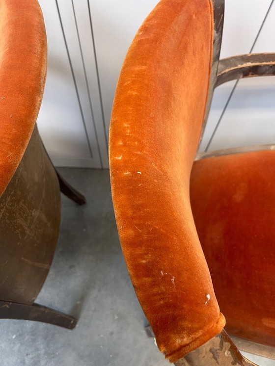 Image 1 of À restaurer : Ensemble de 6 chaises originales DE Coene Frères (RUBENS)