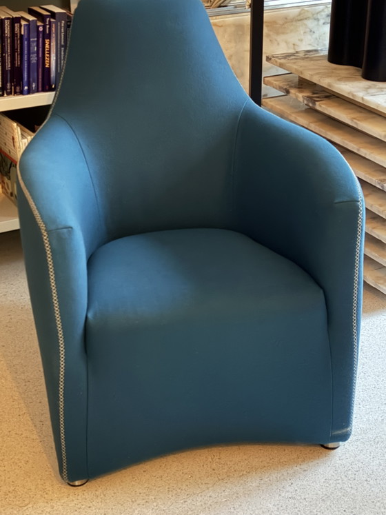 Bert Plantagie Lounge Z Fauteuil Blauw Wol – Wool (photo 13 of 15)