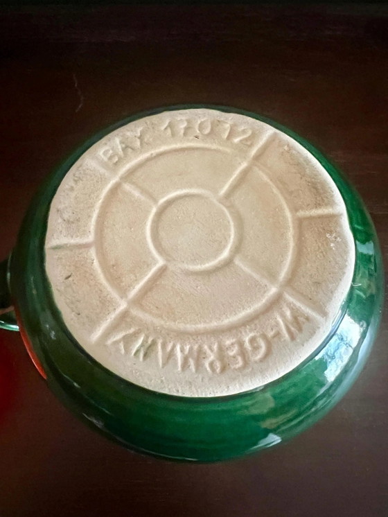Teiera Retro Bay Anni '70, Verde con Coperchio Arancione, Ottime Condizioni Vintage – Stoviglie, Ceramic (photo 7 of 7)