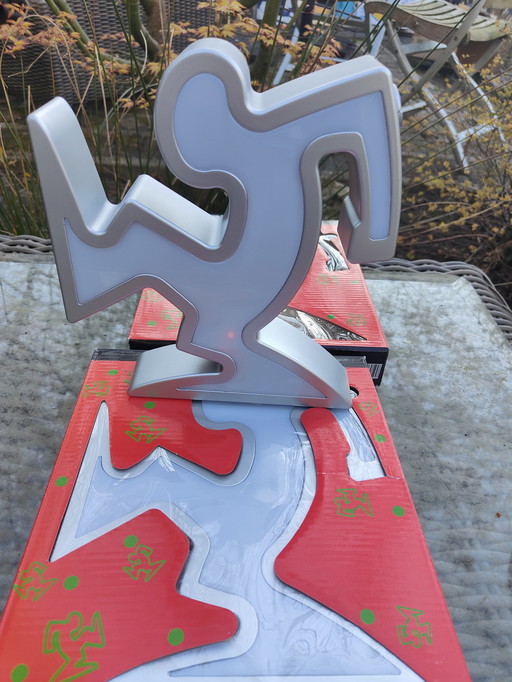 La Linea - Lamp After Osvaldo Cavandoli, Keith Haring - Set 2 Pieces 1990
