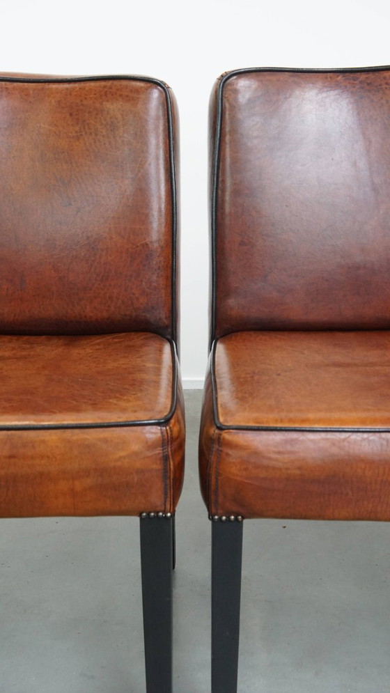 Image 1 of 4 x Comoda sedia da pranzo in pelle di pecora