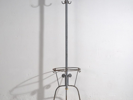 Appendiabiti da ingresso in ferro antico (c.1920) #1 – Art Nouveau (photo 2 of 14)