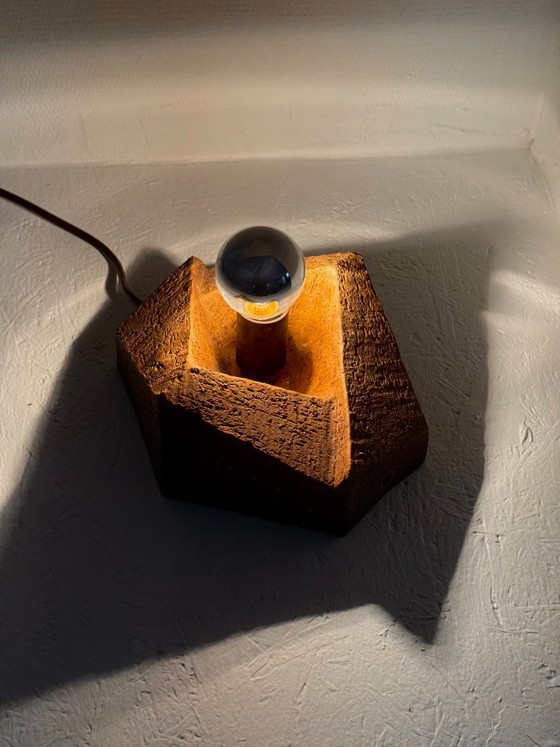 Image 1 of Brutalist vintage ceramic wall lamp