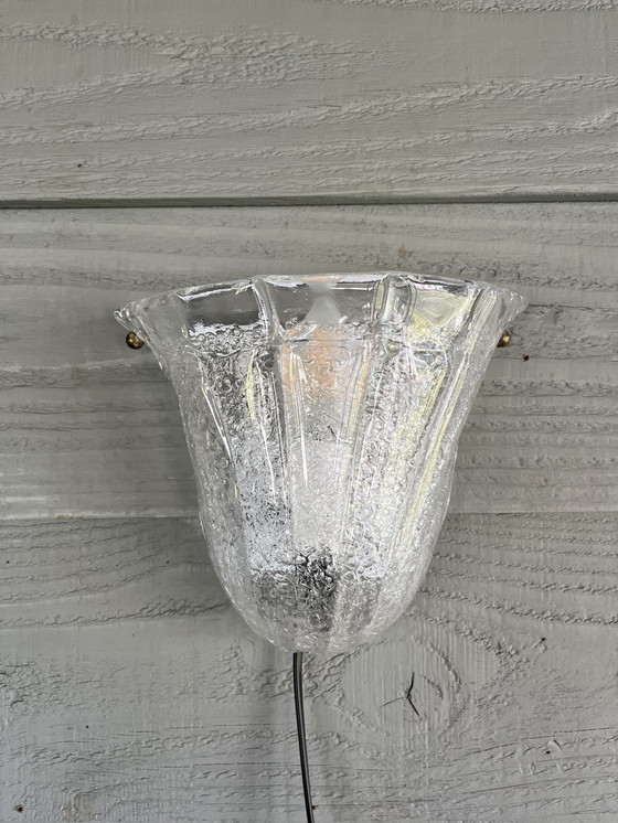 Image 1 of Lampe murale vintage Lucitalia Milano Murano Glass Design