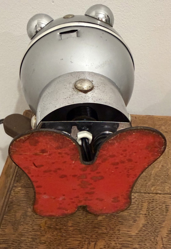 Image 1 of ZELDZAME LAMPE DE BUREAU VINTAGE PETIT ROBOT PAR SATCO C. 1960/1970.