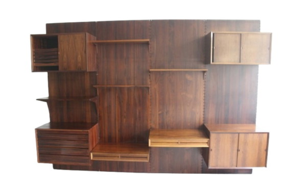 Mueble de pared en palisandro, de Poul Cadovius para Cado, Dinamarca. – Estanterías de pared, Wood (photo 2 of 17)