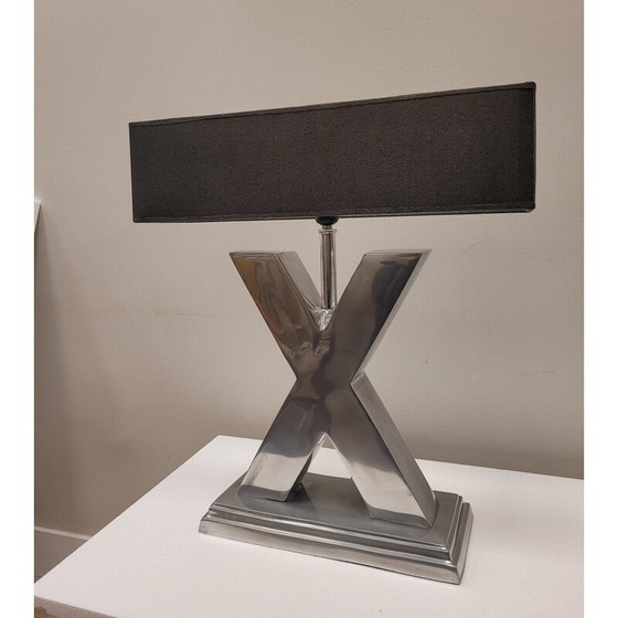 Image 1 of Mid-Century Lampe "X" aus Stahl, Frankreich