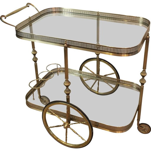 Table roulante vintage néoclassique française 1940s