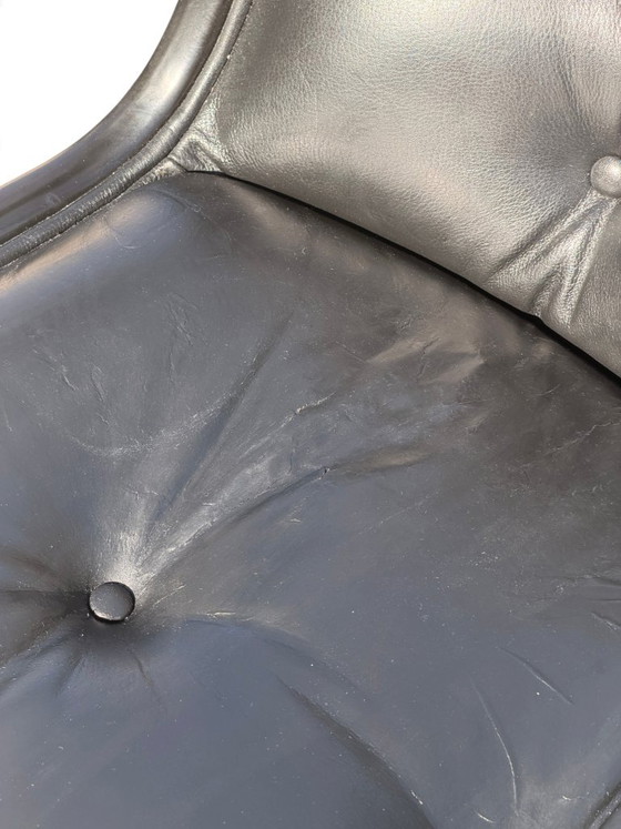Executive Armchair Charles Pollock Knoll black leather – Chrome (photo 11 of 16)