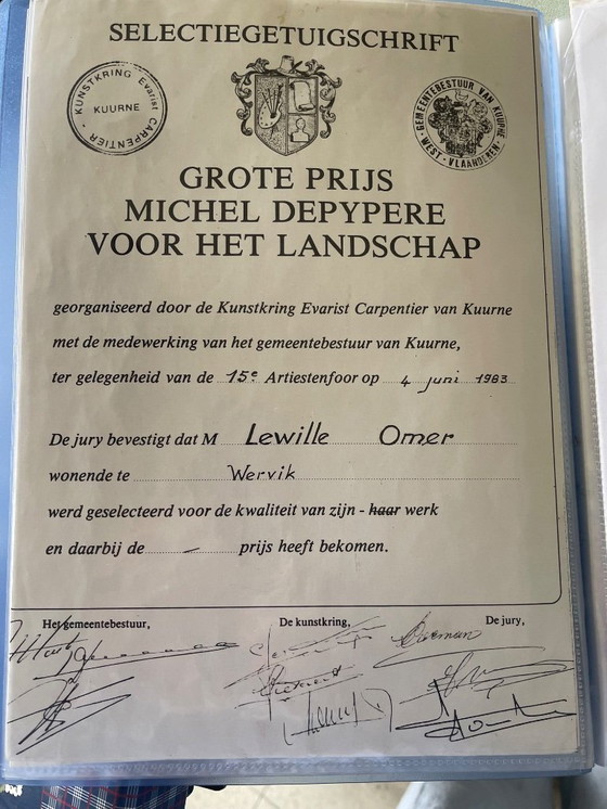 Image 1 of Olieverfschilderij van Omer Lewille