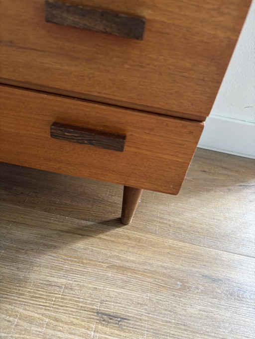 Vintage Deens Teak Ladekastje Wandmeubel – ladekasten, Wood (photo 2 of 10)