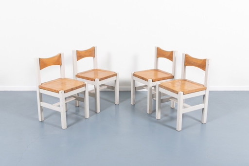 Ensemble de 4 chaises Ilmari Tapiovaara Hongisto par Laukaan Puu, années 1960