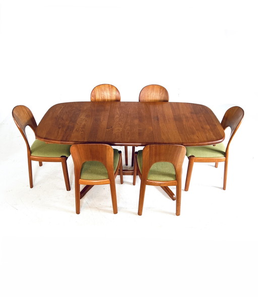 Table de salle à manger extensible vintage, Glostrup Møbelfabrik '70