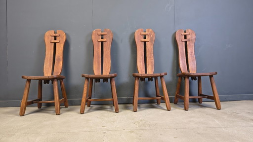 Vintage Esszimmerstühle von Depuydt, Belgien, 1960er Jahre