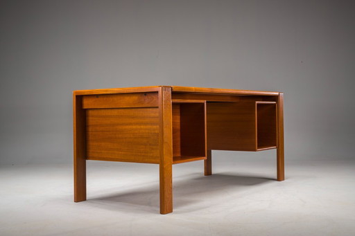 Mid-Century Teak Freestanding Desk from GV Møbler, 1960s