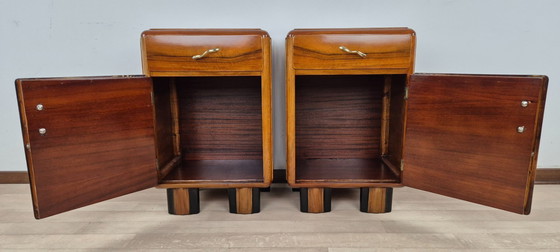 Image 1 of Tables de chevet Art Déco Emiliani 1934