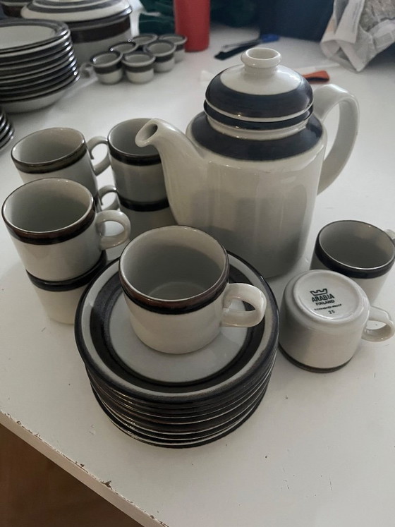 Image 1 of Cafetera Arabia Karelia y tazas de café con platillo