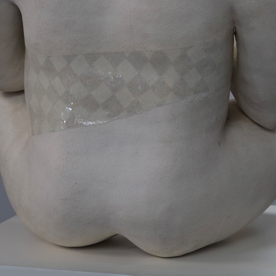 Image 1 of Ausdrucksstarke weibliche Keramikskulptur von Evelyn van Baarda, Niederlande, 1981