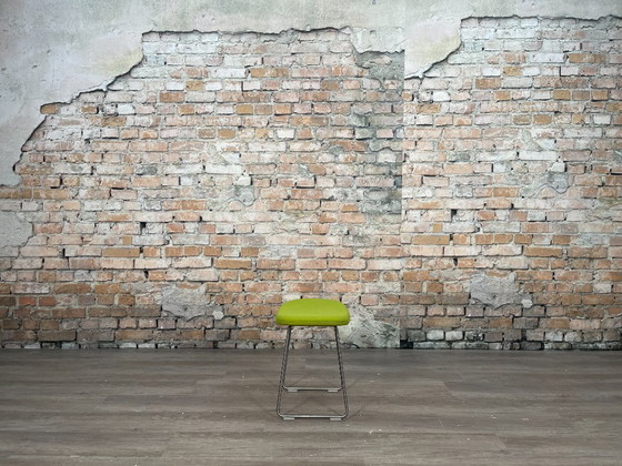 Cappellini Hi Pad Low Stool, Groen | Jasper Morrison, Krukjes, Textiel, Metaal, Modern (foto 2 van 8)