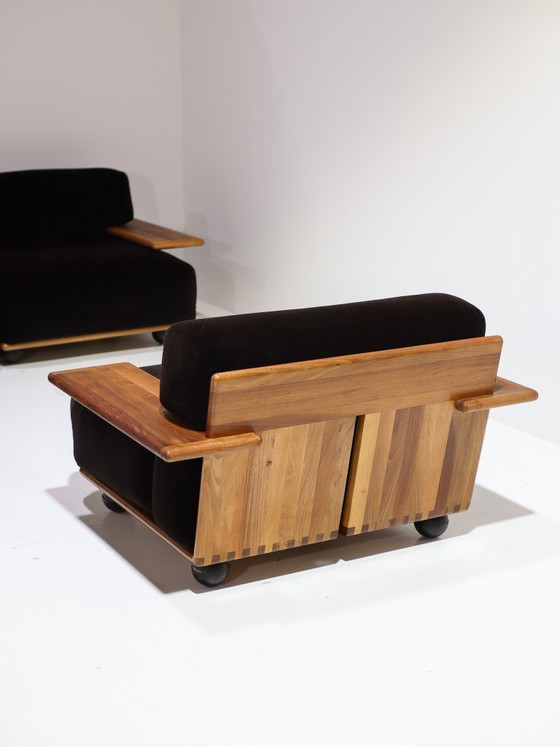 Image 1 of Conjunto de sofás modulares Pianura Mario Bellini Cassina marrón Italia años 70