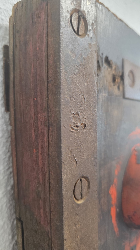 Image 1 of Placa de molde industrial original XXL | Pátina de fábrica de mediados de siglo