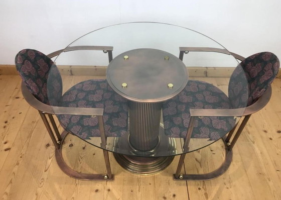 Image 1 of Set da pranzo vintage BELGO CHROM, tavolo e 2 sedie