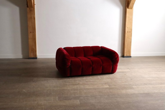 Image 1 of Cini Boeri for Arflex Strips Sofa in velvet, Italy 1968