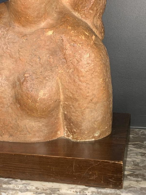 Sculpture Expressionniste Art Déco Buste de Femme Nue par Harry Elstrom, années 1940 – Art Deco (photo 15 of 18)