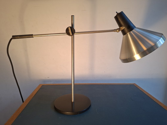 Sleek Vintage Industrial Desk Lamp, Dutch Design Sixties – Hala, Reading Lamp, Aluminium, Metal (photo 13 of 15)
