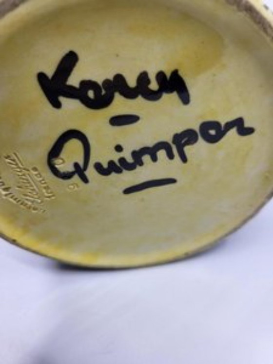 Image 1 of Vaso Pichet Kercy Quimper di Simone Carrié per Elchinger Francia 1950