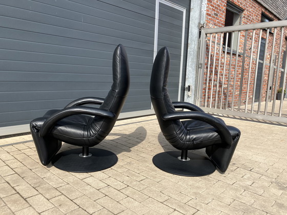 Image 1 of 1x Jori Yoga reclinabile Medi Mono-move in pelle nera Celia Black