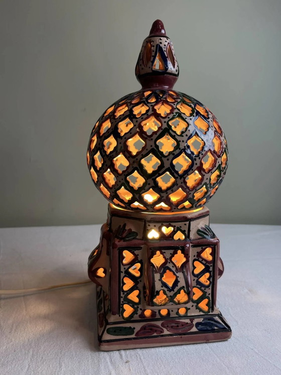 Ethnic handmade lamp – Table lamps, Porcelain, Vintage (photo 3 of 11)