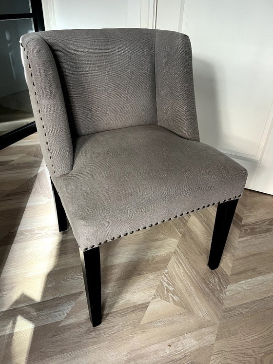 Image 1 of Silla de comedor de lujo Casa Padrino gris – Colección de lujo eichholtz