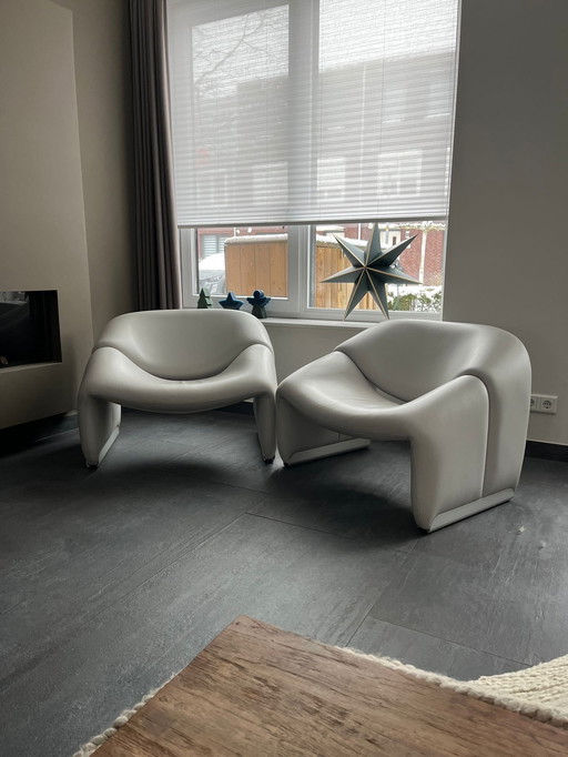 F598 Groovy Chair Artifort Pierre Paulin set van 2