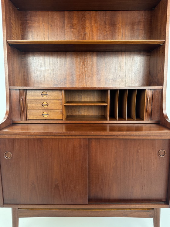 Image 1 of Johannes Sorth for Nexø Møbelfabrik Bornholm Bookcase with Writing Desk