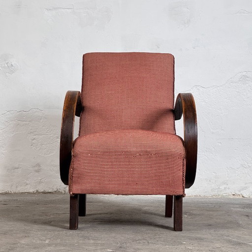 Coppia di poltrone Halabala H-410, anni '30 – Art Déco cecoslovacco